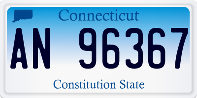 CT license plate AN96367