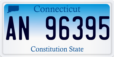 CT license plate AN96395