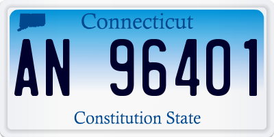 CT license plate AN96401