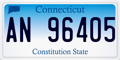 CT license plate AN96405
