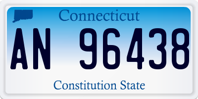 CT license plate AN96438