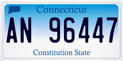 CT license plate AN96447