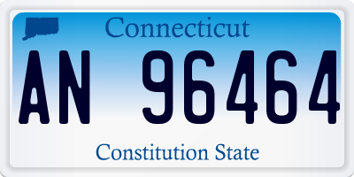 CT license plate AN96464