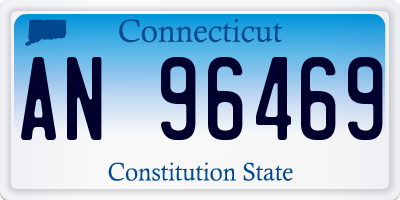 CT license plate AN96469