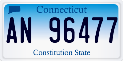 CT license plate AN96477