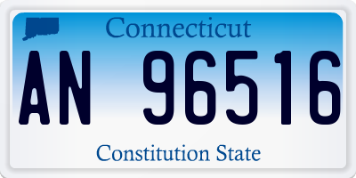 CT license plate AN96516