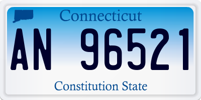 CT license plate AN96521