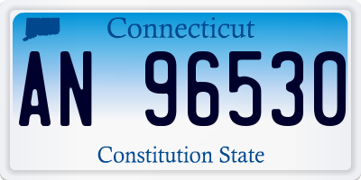 CT license plate AN96530