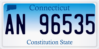 CT license plate AN96535