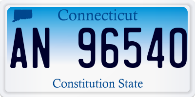 CT license plate AN96540
