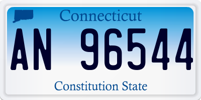 CT license plate AN96544