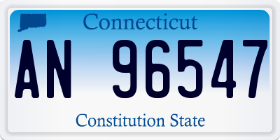 CT license plate AN96547