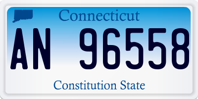 CT license plate AN96558