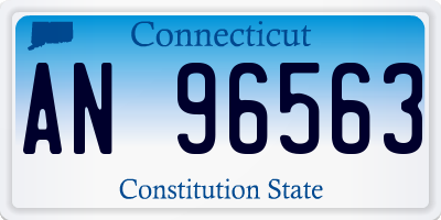 CT license plate AN96563
