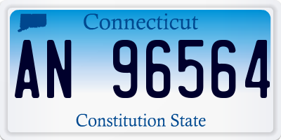 CT license plate AN96564