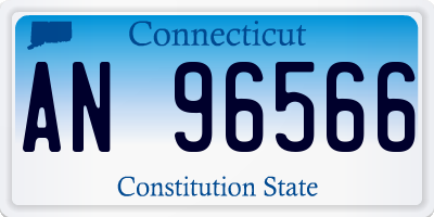 CT license plate AN96566