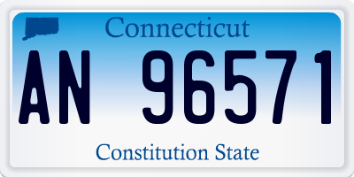 CT license plate AN96571