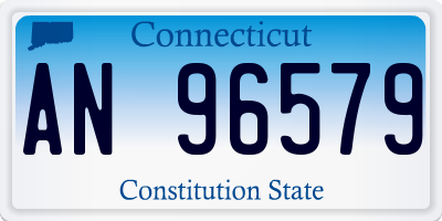CT license plate AN96579