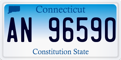CT license plate AN96590