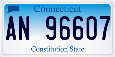 CT license plate AN96607