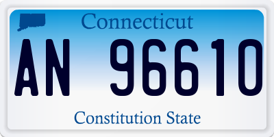CT license plate AN96610