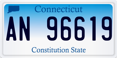 CT license plate AN96619