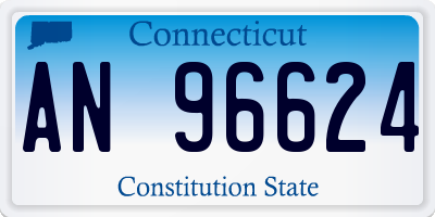 CT license plate AN96624