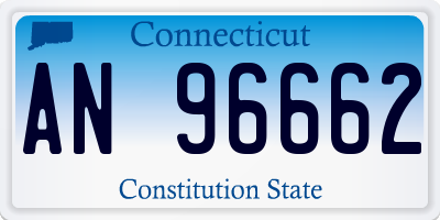 CT license plate AN96662