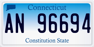 CT license plate AN96694