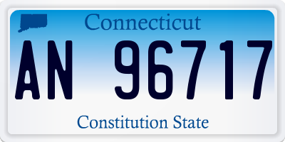 CT license plate AN96717