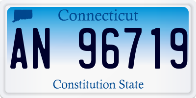 CT license plate AN96719