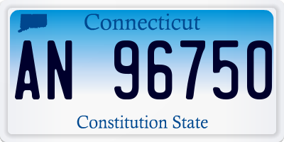 CT license plate AN96750