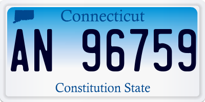 CT license plate AN96759