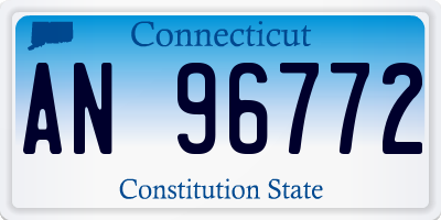 CT license plate AN96772