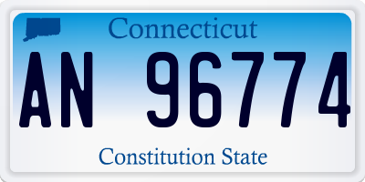 CT license plate AN96774