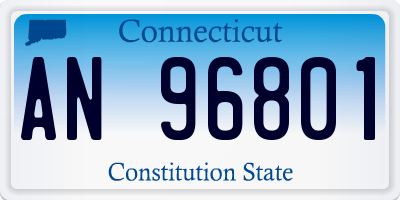 CT license plate AN96801