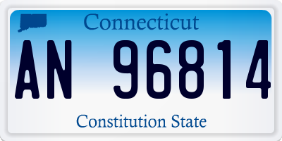 CT license plate AN96814