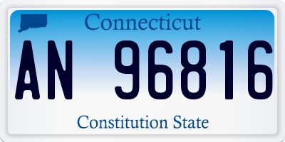 CT license plate AN96816