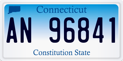 CT license plate AN96841