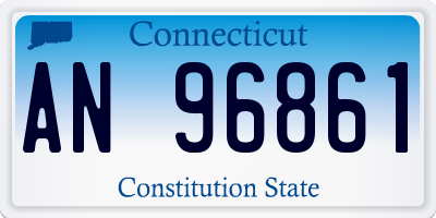 CT license plate AN96861