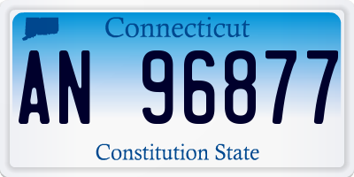 CT license plate AN96877