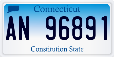 CT license plate AN96891