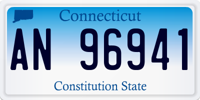 CT license plate AN96941