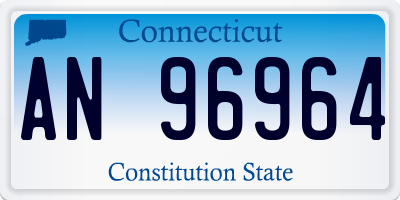 CT license plate AN96964