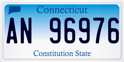 CT license plate AN96976