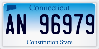 CT license plate AN96979