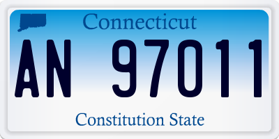 CT license plate AN97011