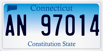 CT license plate AN97014