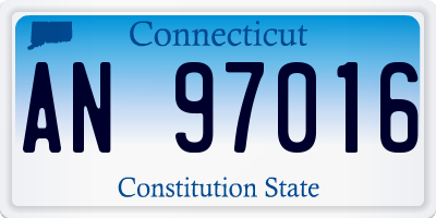 CT license plate AN97016