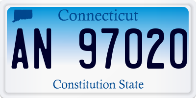 CT license plate AN97020